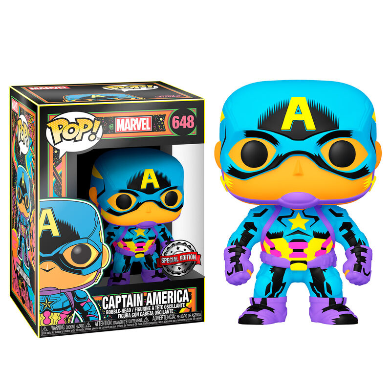 Funko Pop! Funko black light capitan america multicolor 48845 — MARVEL