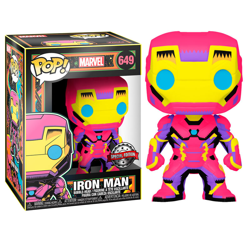 Funko Pop! Iron Man Black Light Exclusive — MARVEL