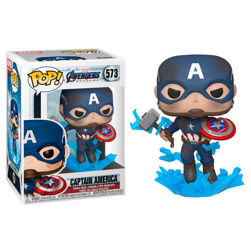 Funko Pop! Avengers: Endgame Captain America w/Broken Shield &amp — MARVEL