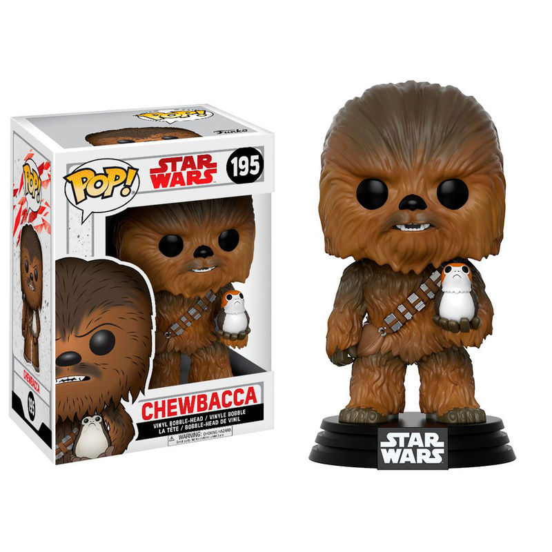 Funko pop star wars e8 the last jedi chewbacca con porg 14748 - p