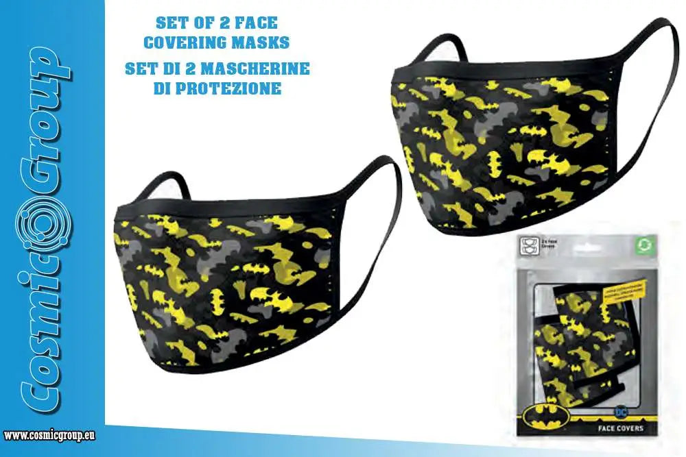 DC BATMAN CAMO FACE COVERING MASK SET(2) Frikytopia