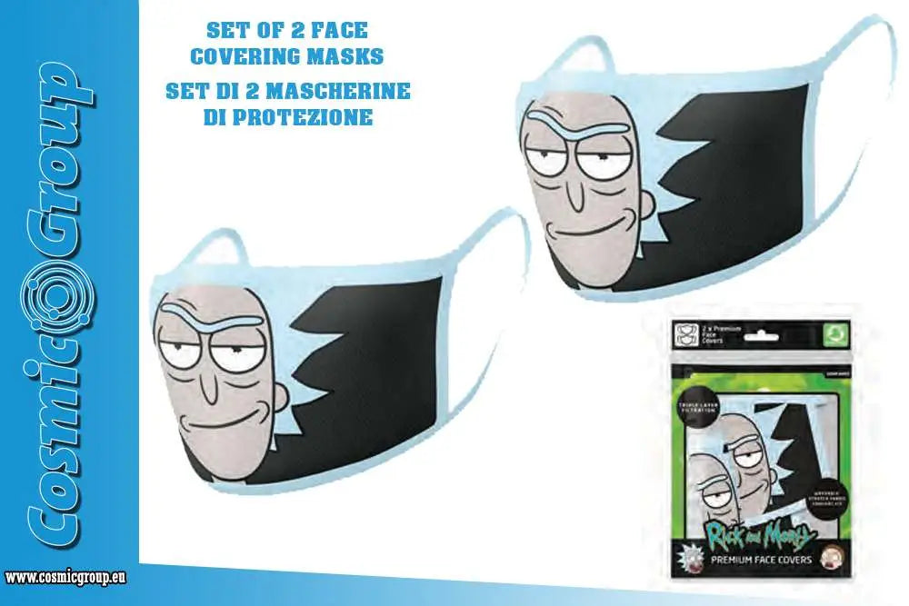 RICK&MORTY RICK FACE COVER.MASK SET(2) Frikytopia