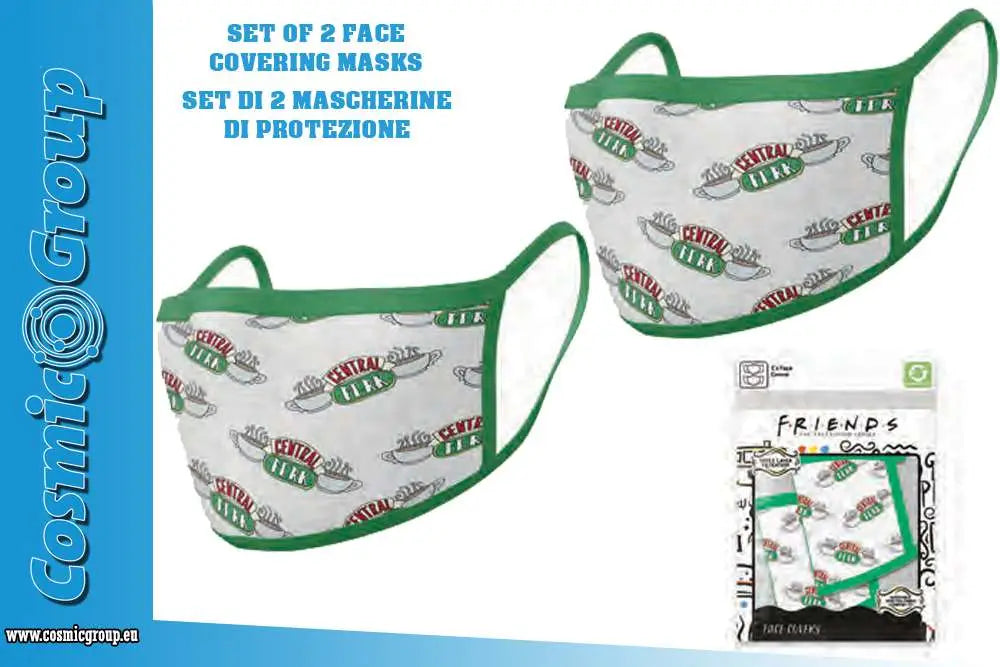 FRIENDS CENT PERK FACE COVER MASK SET(2) Frikytopia