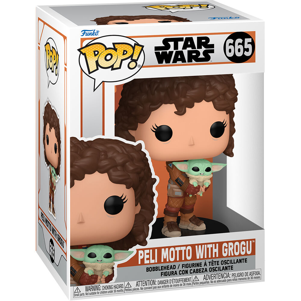 Funko pop mandalorian peli motto con grogu 76552