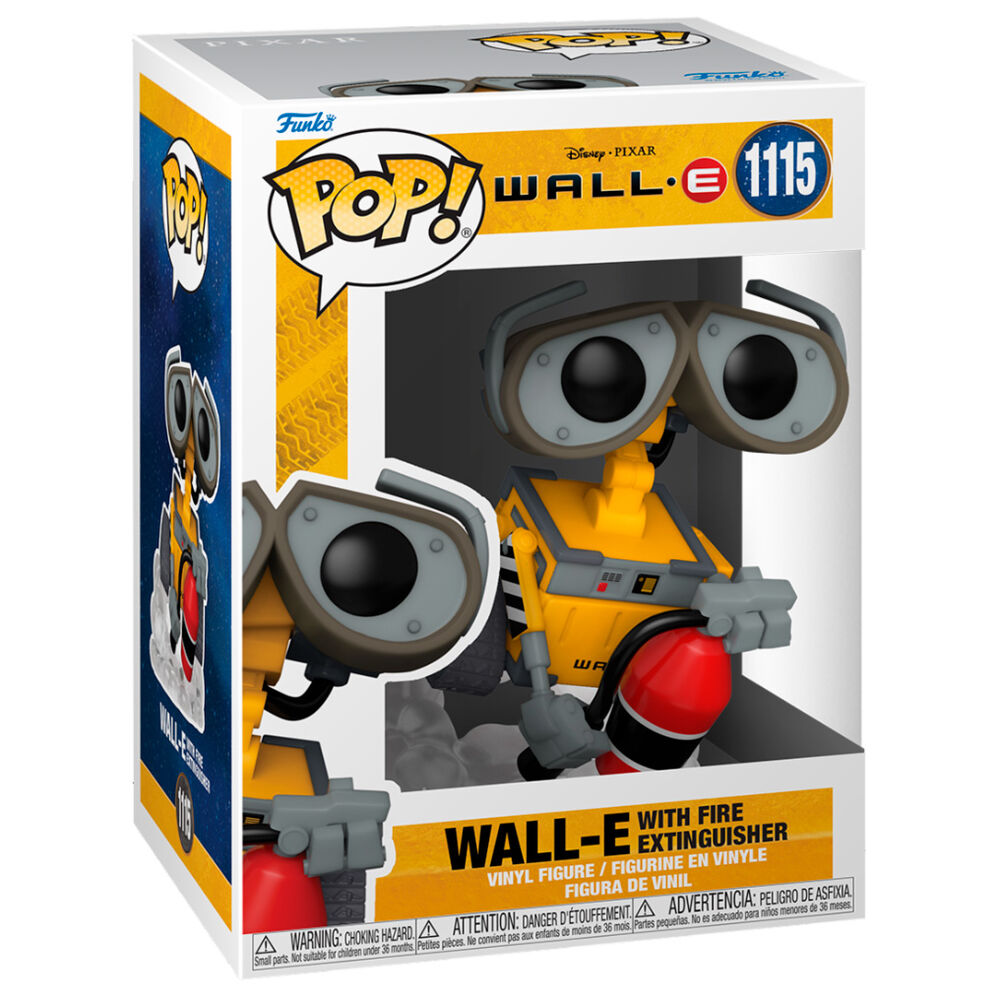 Wall-E Figura POP Movies Vinyl Wall-E w Fire Extinguisher 9 cm