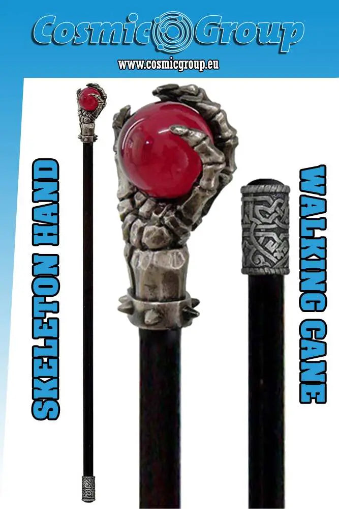SKELETON HAND DECORATIVE WALKING CANE Frikytopia