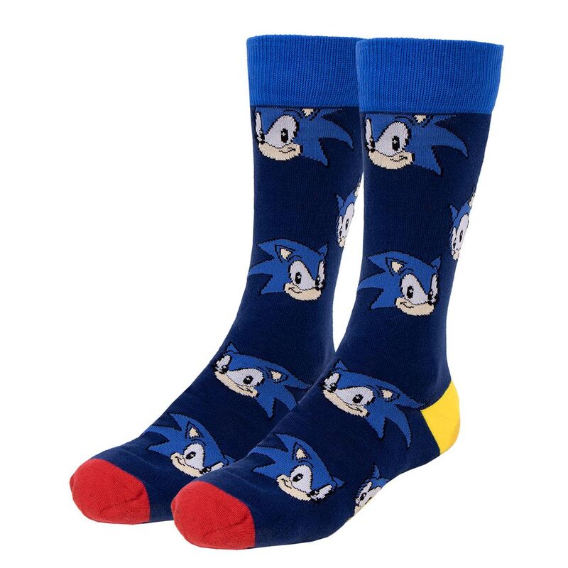 Pack calcetines 3 piezas sonic talla 40 46