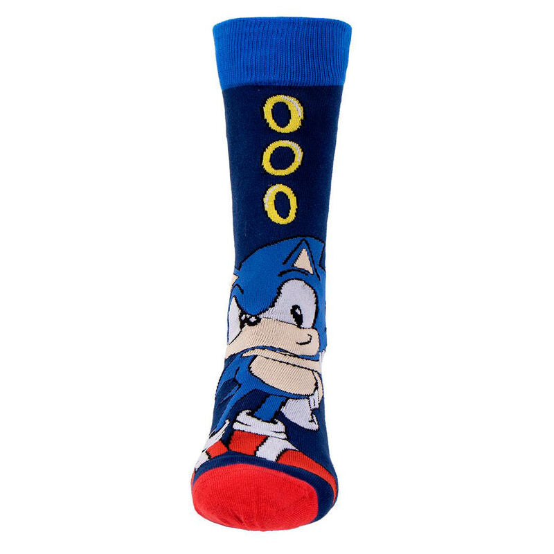 Pack calcetines 3 piezas sonic talla 40 46