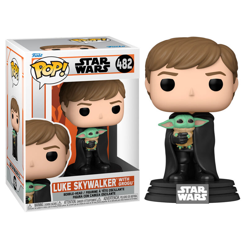 Funko Pop Star Wars The Mandalorian Luke Skywalker con Grogu Frikytopia