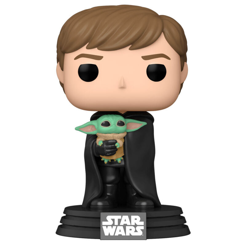 Funko Pop Star Wars The Mandalorian Luke Skywalker con Grogu
