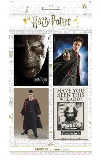 Set 4 imanes lenticulares Harry Potter surtido