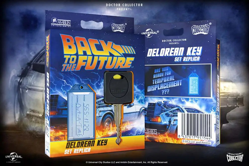BTTF DELOREAN KEY SET Réplica