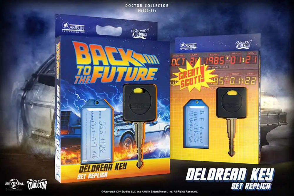BTTF DELOREAN KEY SET Réplica