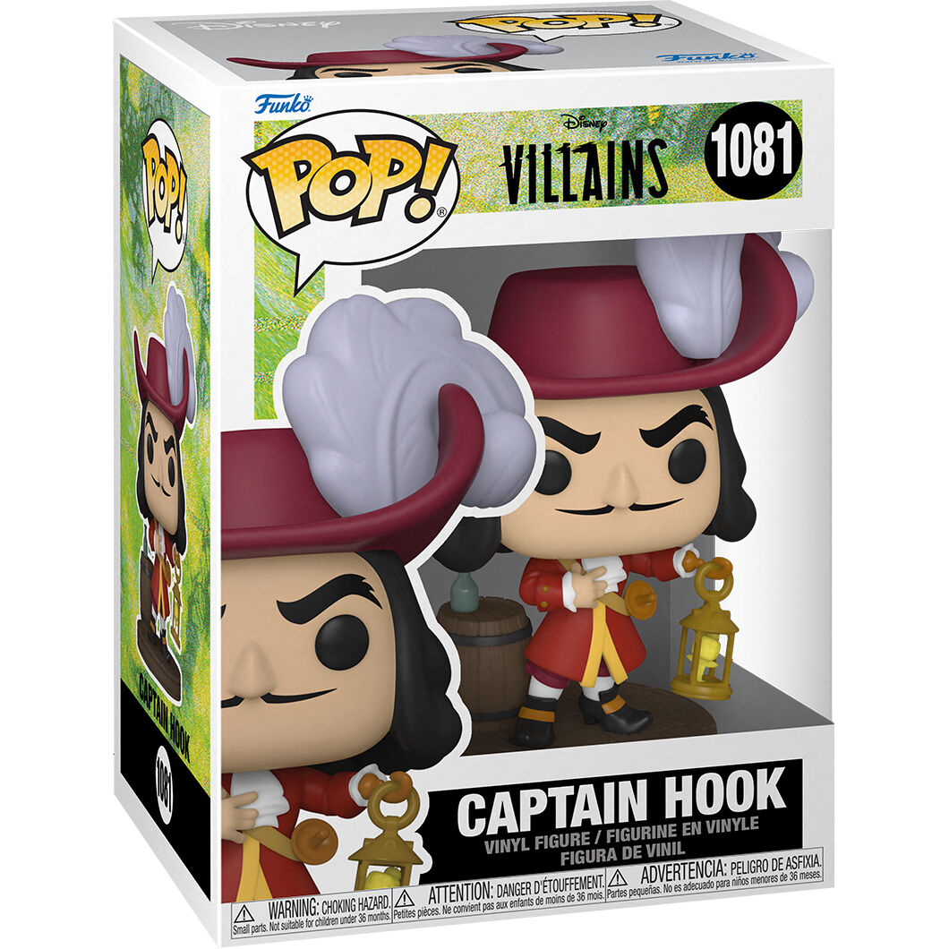 Disney Villains POP Disney Vinyl Figura Captain Hook 9 cm