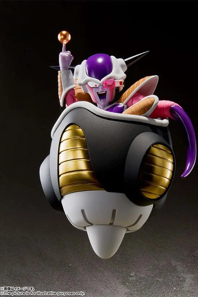 Frieza first form & frieza pod set fig. 11 cm dragon ball z sh figuarts re - run