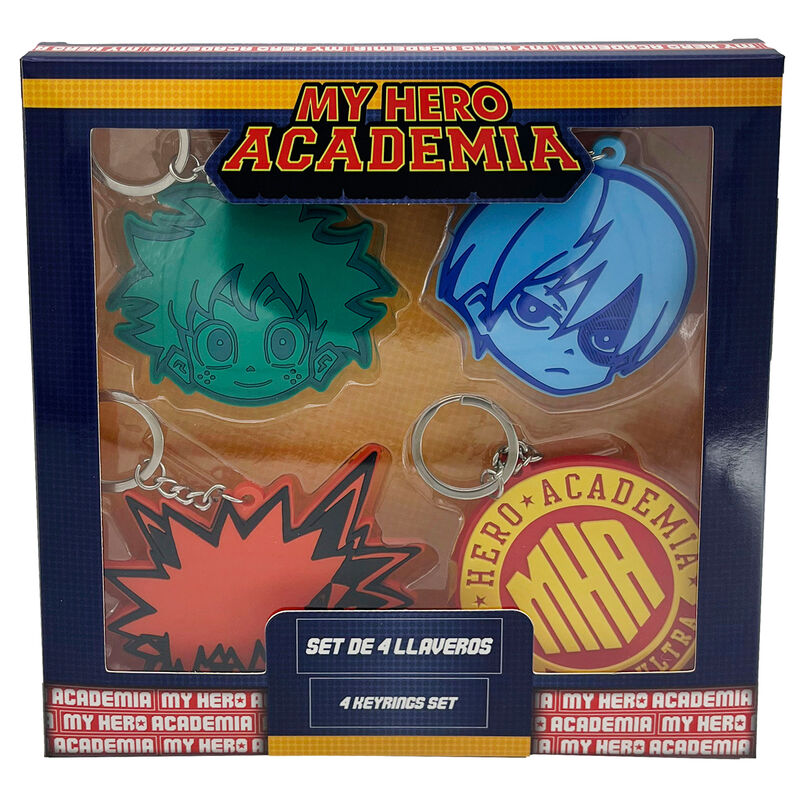 Set llaveros cyp brands my hero academia 4 llaveros