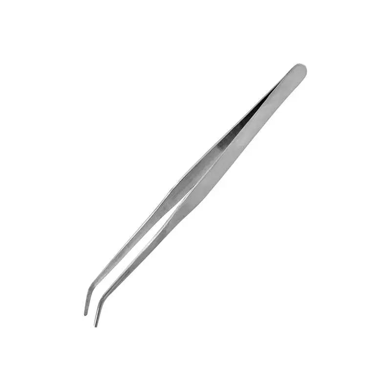 STRONG CURVED STAIN STEEL TWEEZERS 175mm Frikytopia