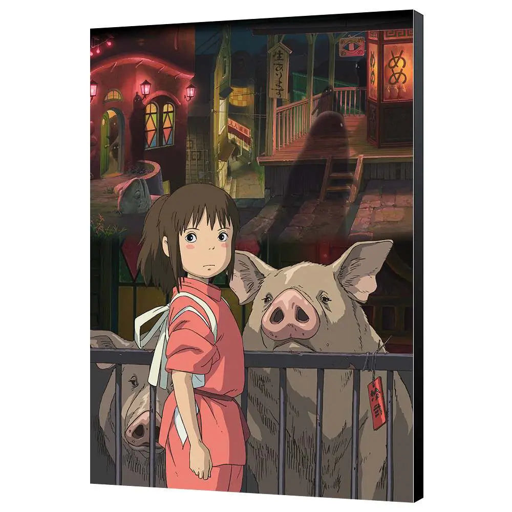 SPIRITED AWAY 35x50 WOOD PANEL Frikytopia