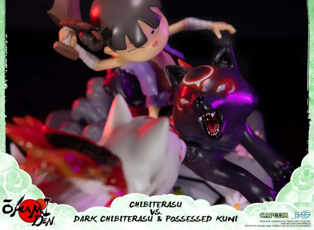 OKAMIDEN CHIBITERASU vs DARK CHIBITERASU