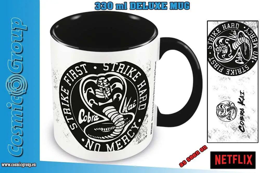 COBRA KAI - BLACK LOGO - DLX Taza Frikytopia