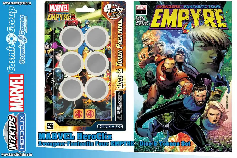 MHC AVENGERS F4 EMPYRE DICE & TOKEN Frikytopia