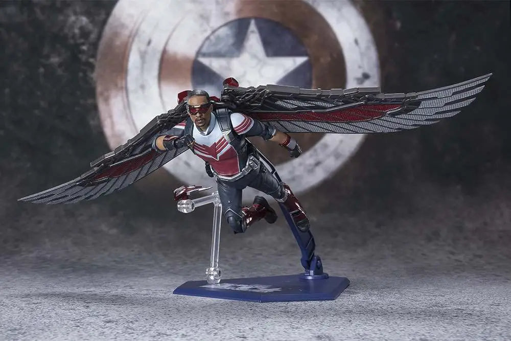Figura tamashi nations falcon figura marvel the falcon and the winter soldier