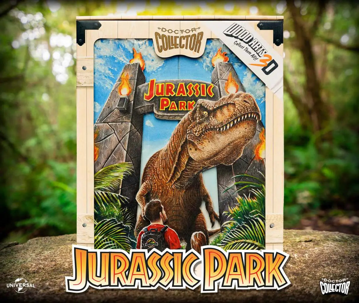 JURASSIC PARK REX ATTACK WOODART Frikytopia
