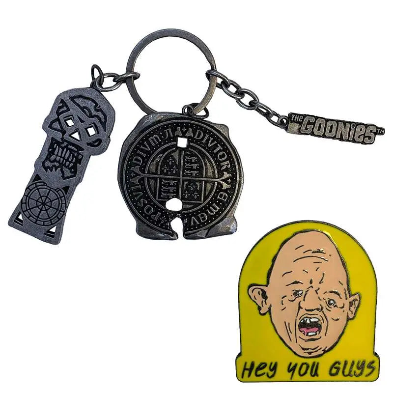 THE GOONIES CHS KEYCHAIN+PIN SET Frikytopia