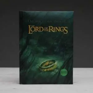 Cuaderno A5 One Ring To Rule Them All El Señor de los Anillos con luz