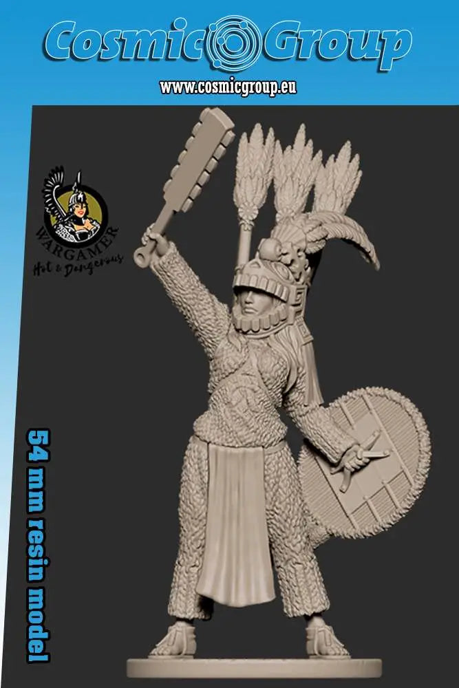 54 mm ATOTOZTLI THE AZTEC WARRIOR Frikytopia