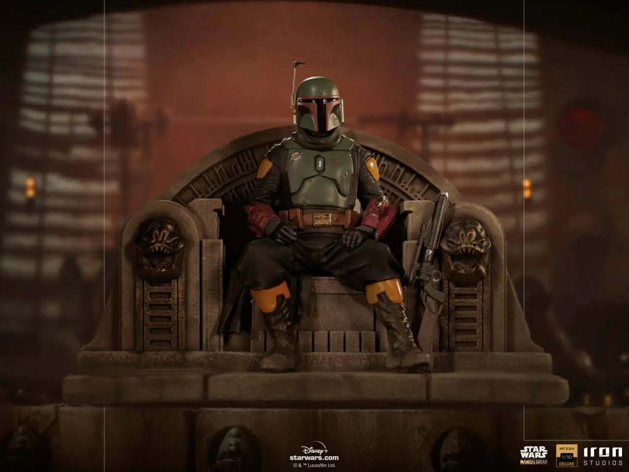 MANDALORIAN BOBAFETT ON THRONE DLX 1/10 Frikytopia
