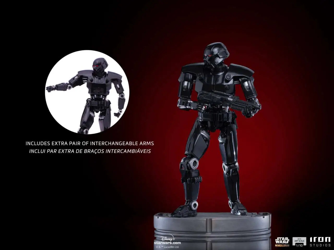 MANDALORIAN DARK TROOPER 1/10 STATUE
