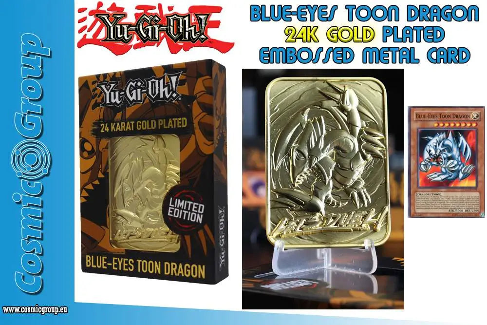 YU-GI-OH!LTD ED 24K GOLD-BLUE EYS DRAGON Frikytopia