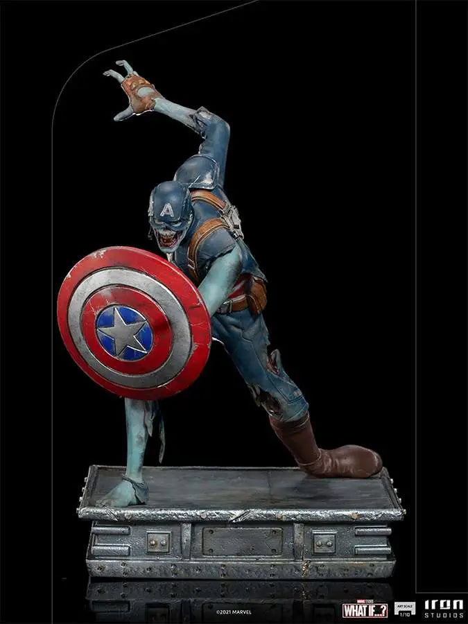 WHAT IF ZOMBIE CAPT AMERICA 1/10 ART ST Frikytopia