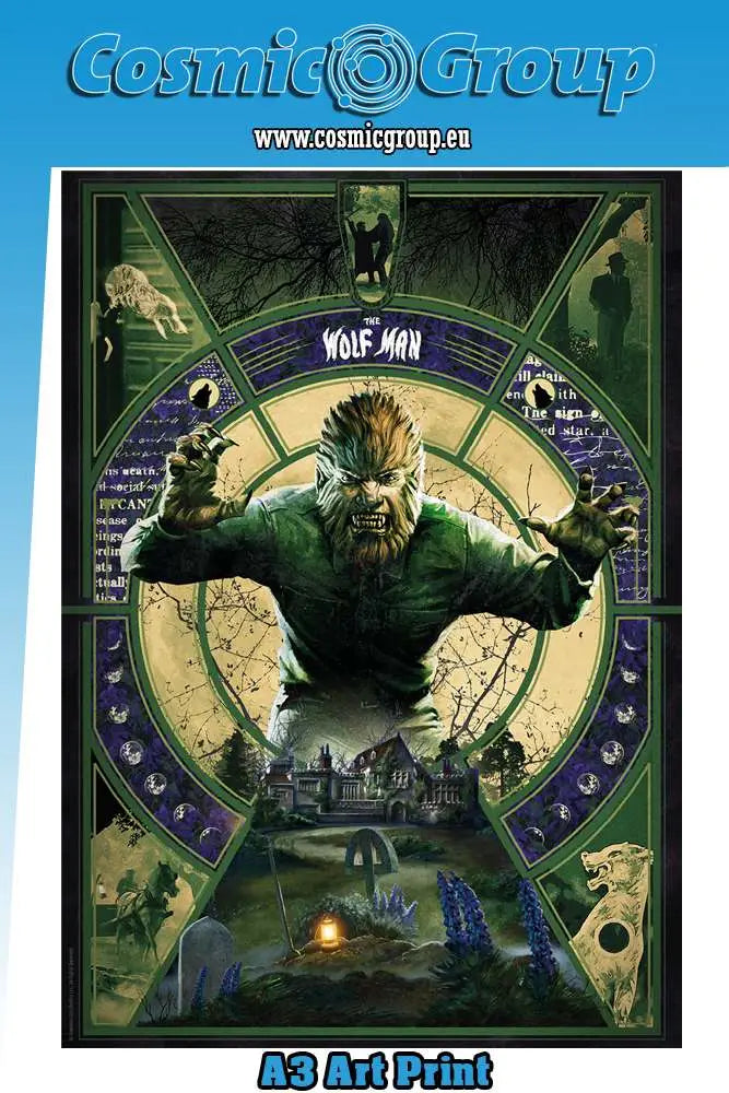 THE WOLFMAN OFFICIAL ART PRINT A3 SIZE Frikytopia