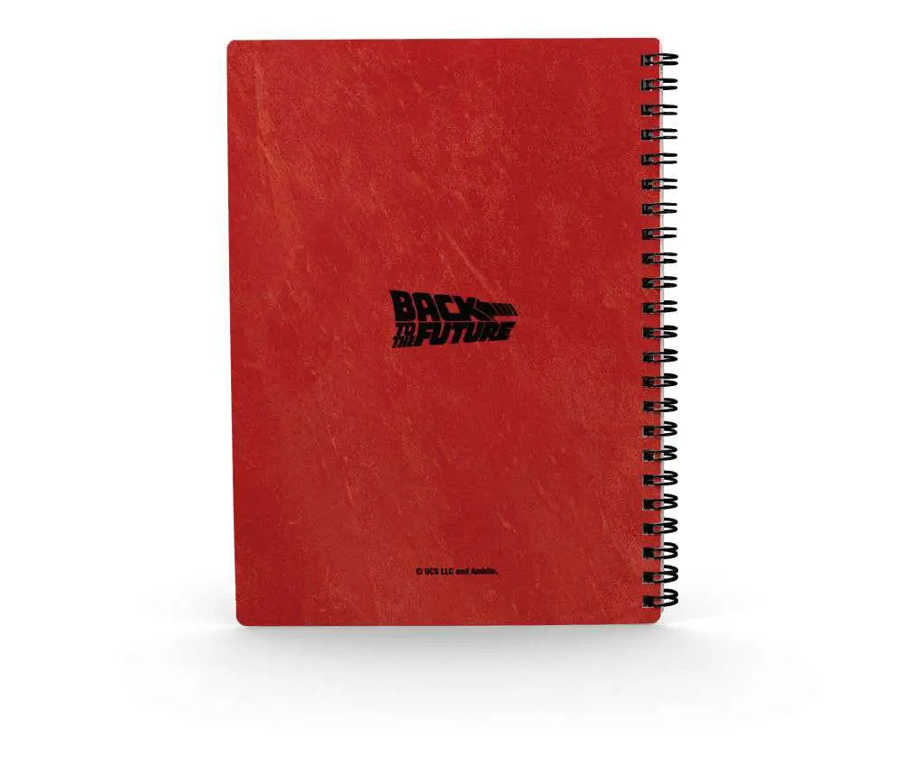 Libreta efecto 3d poster bttf delorean regreso al futuro