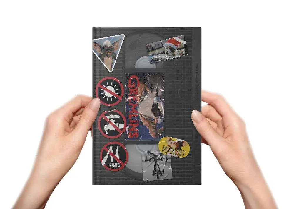 Set papeleria vhs sd toys gremlins libreta chapas boligrafo