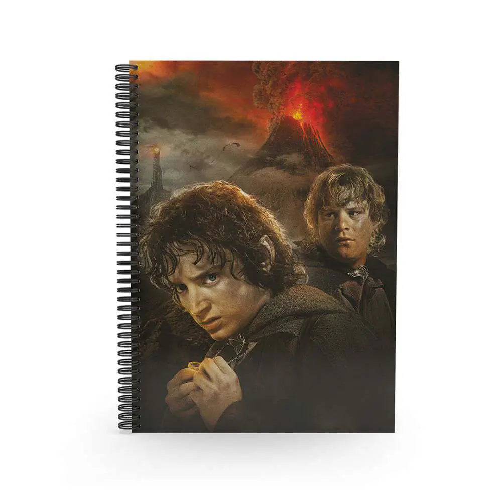 Libreta efecto 3d frodo y sam el señor de los anillos
