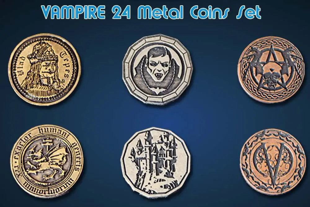 VAMPIRE METAL COINS SET (24) Frikytopia