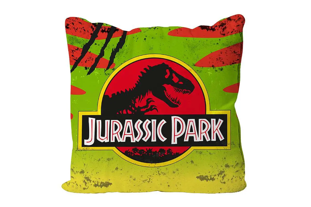 Cojin cuadrado logo jurassic park