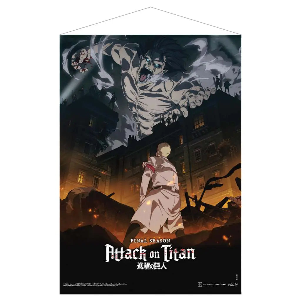AOT FINAL SEASON FABRIC WALLSCROLL K-1 Frikytopia