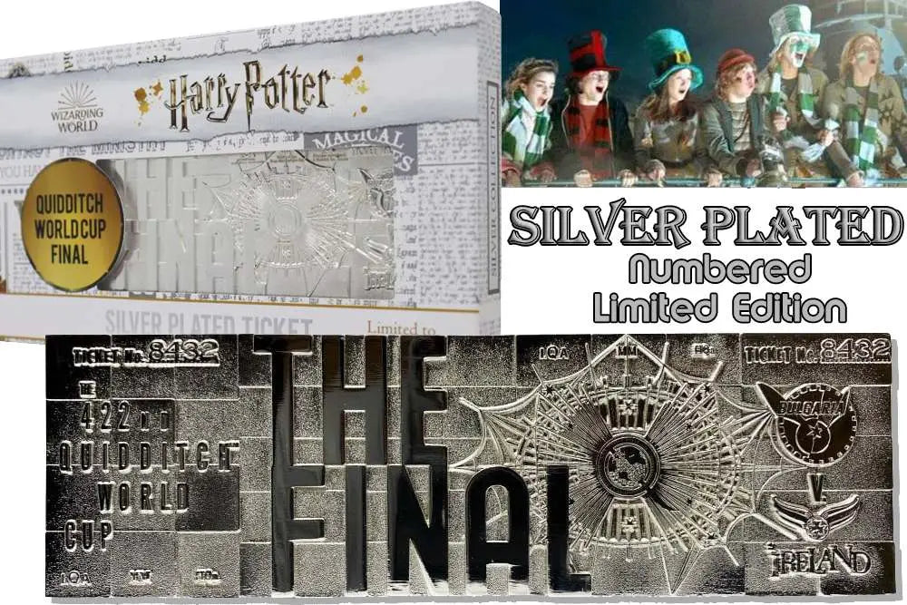 HP QUIDDITCH WORLD CUP TICKET SILVER PL. Frikytopia