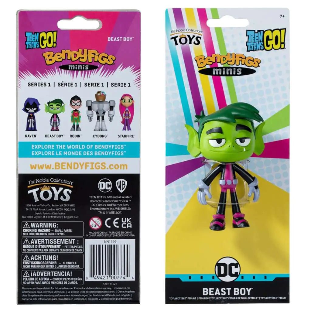 Teen Titans Go! Figura Maleable Bendyfigs Beast Boy 9 cm
