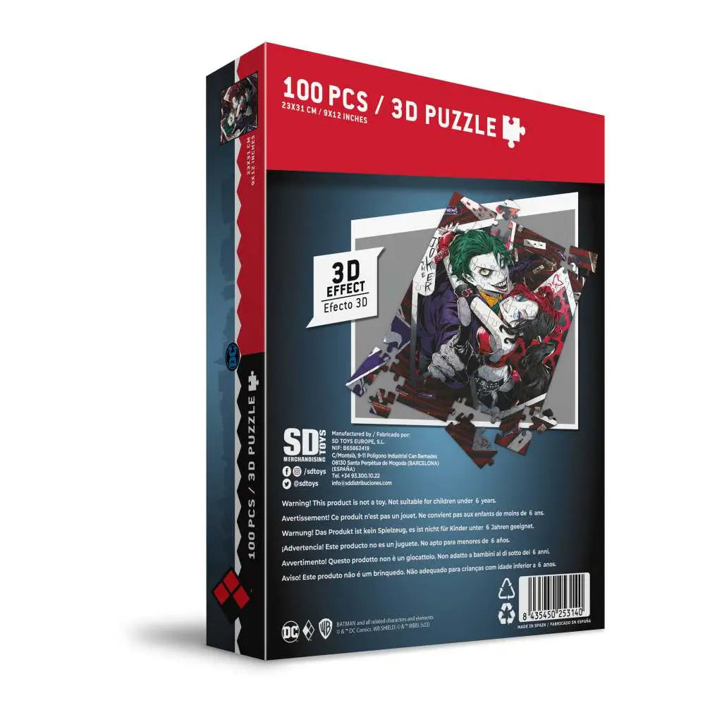 JOKER&HARLEY QUINN MANGA 3D 100 PCS PUZZ