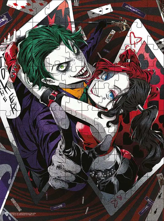 JOKER&HARLEY QUINN MANGA 3D 100 PCS PUZZ Frikytopia