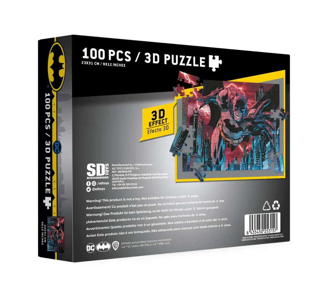 BATMAN URBAN LEGEND 3D EFF 100PCS Puzle