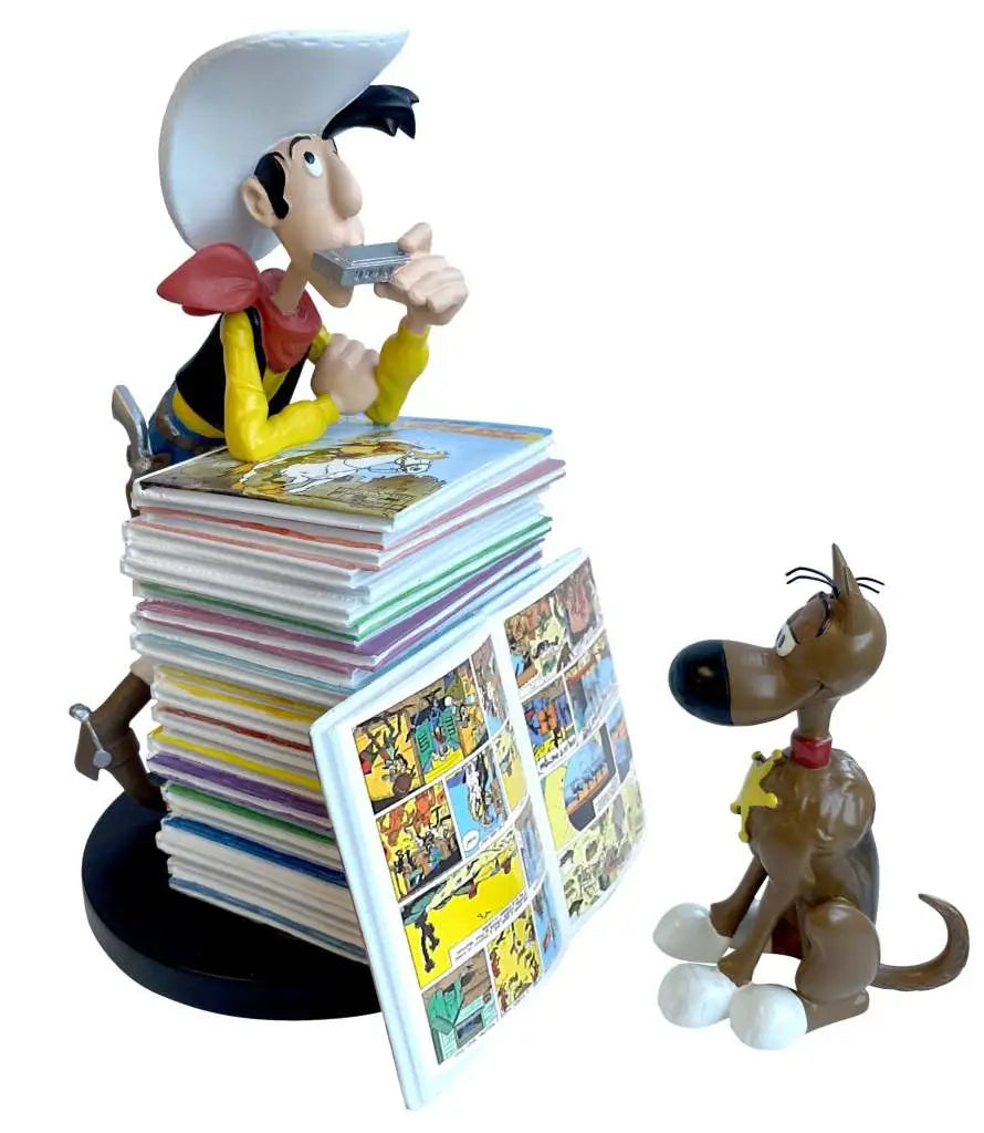 LUCKY LUKE & RANTANPLAN PILE OF COMICS COLLECTOR FIGURE Frikytopia