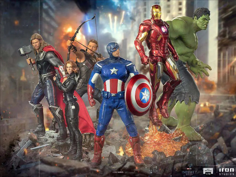 The Infinity Saga Estatua BDS Art Scale 1/10 Captain America Battle of NY 23 cm