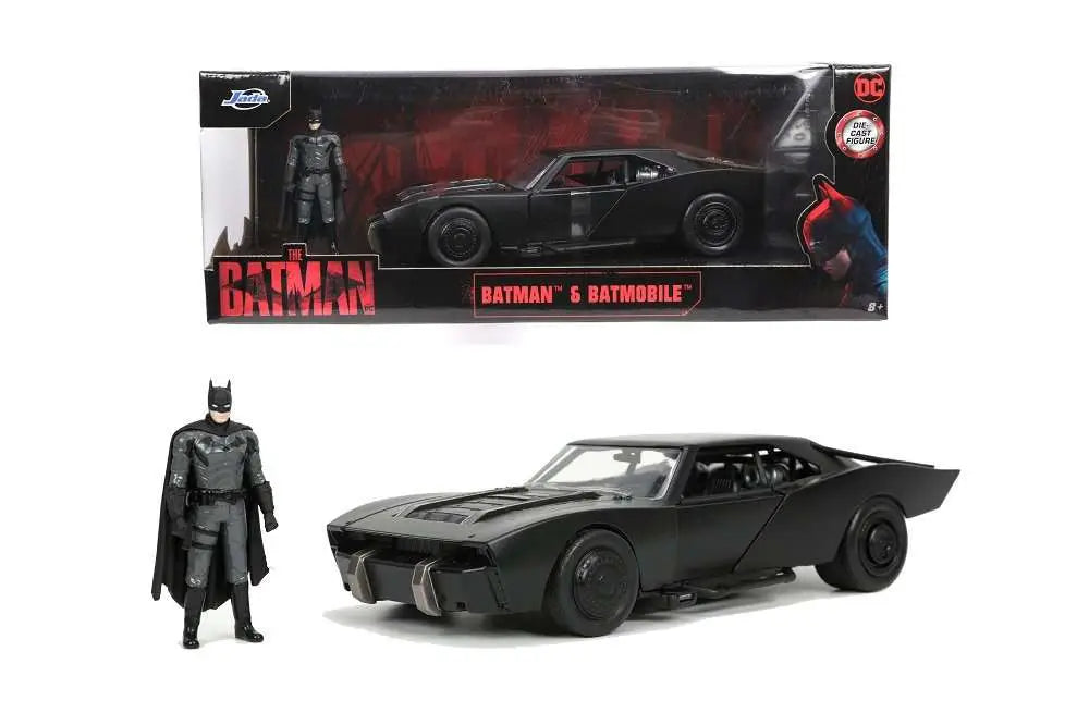 BATMAN 2022 BATMOBILE & BATMAN 1/24 DIE-CAST MODEL