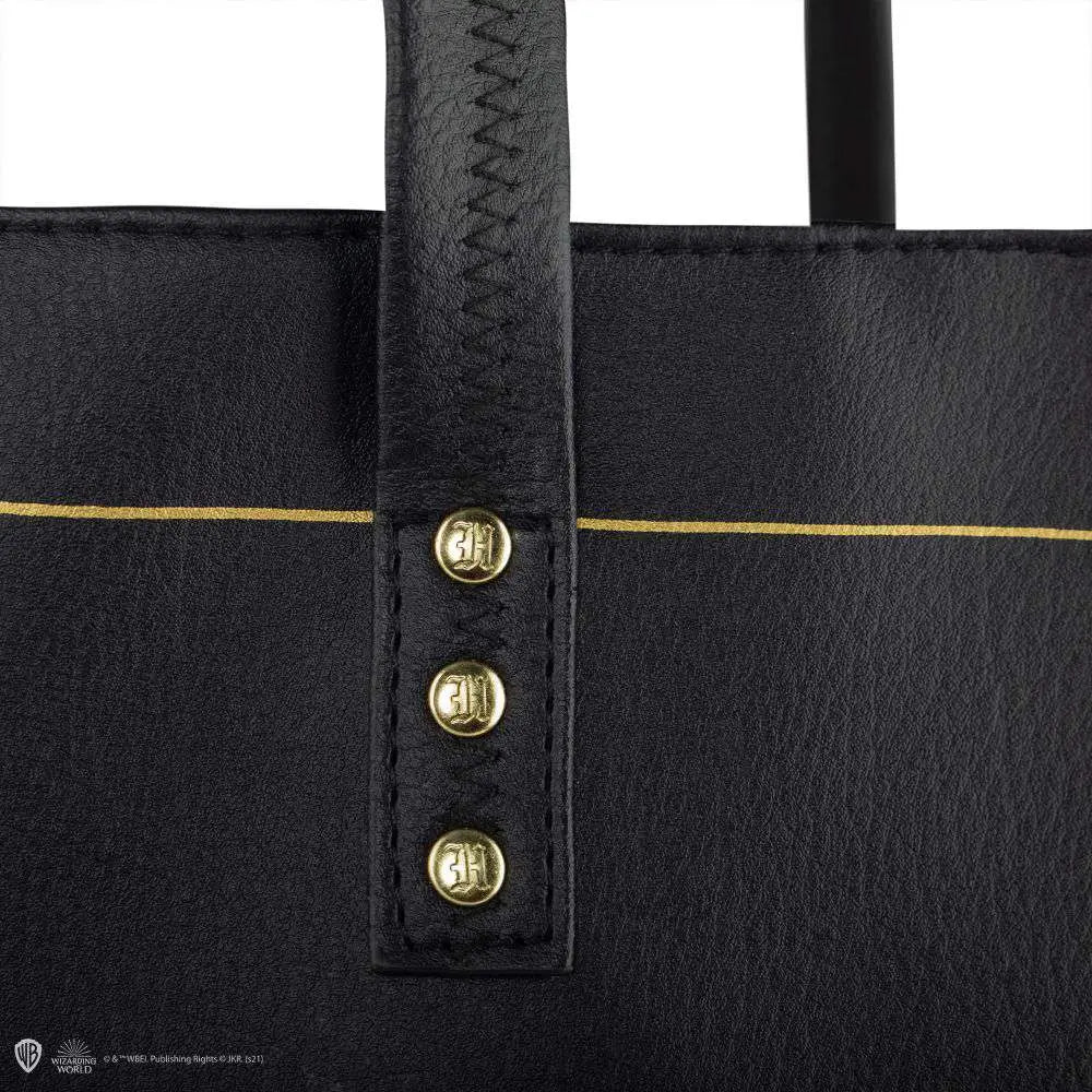 HP HOGWARTS BLACK PU LEATHER HANDBAG